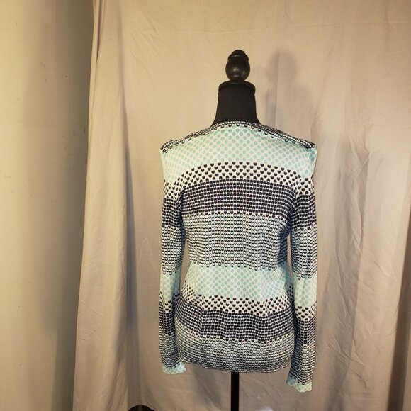 Women's Talbots Polka Dot Multi-colored Cardigan - M - Picture 4 of 6